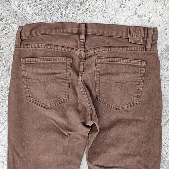 Ralph Lauren Sport Women Jeans Brown Cotton Denim Slim Jeans Size 28 - Picture 9 of 9